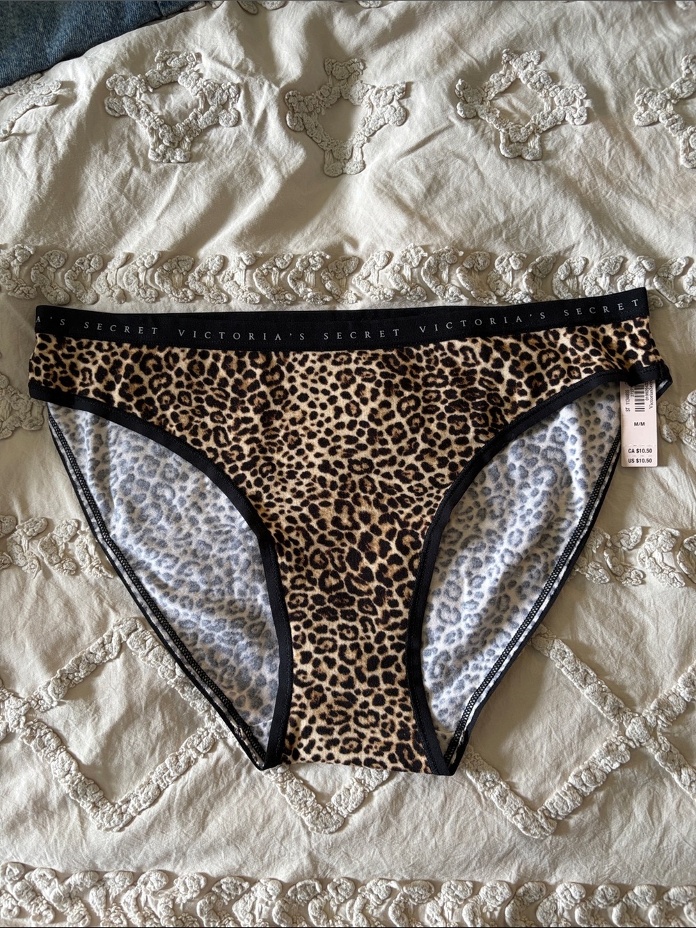 Victoria's Secret Leopard Print Bikini Panty - Tan & Black